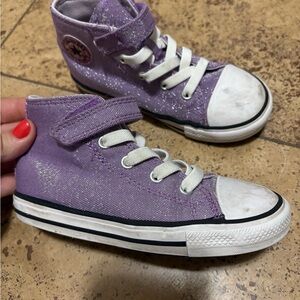 Converse High-top Shimmer Sneakers